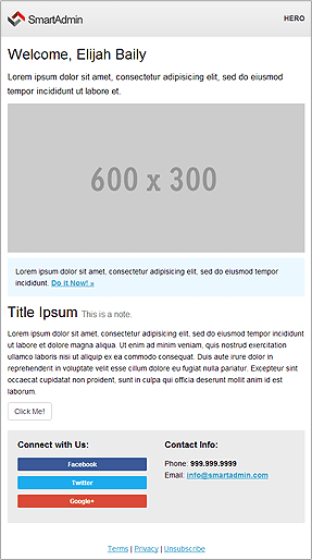 Hero Email Template